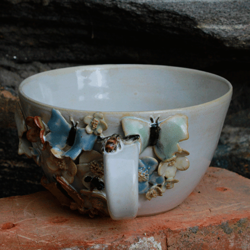 unika koppar handgjord keramik timmervikens keramik